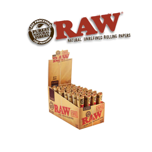Raw Rolling Papers Classic 1 1/4 -24pack - Image 2