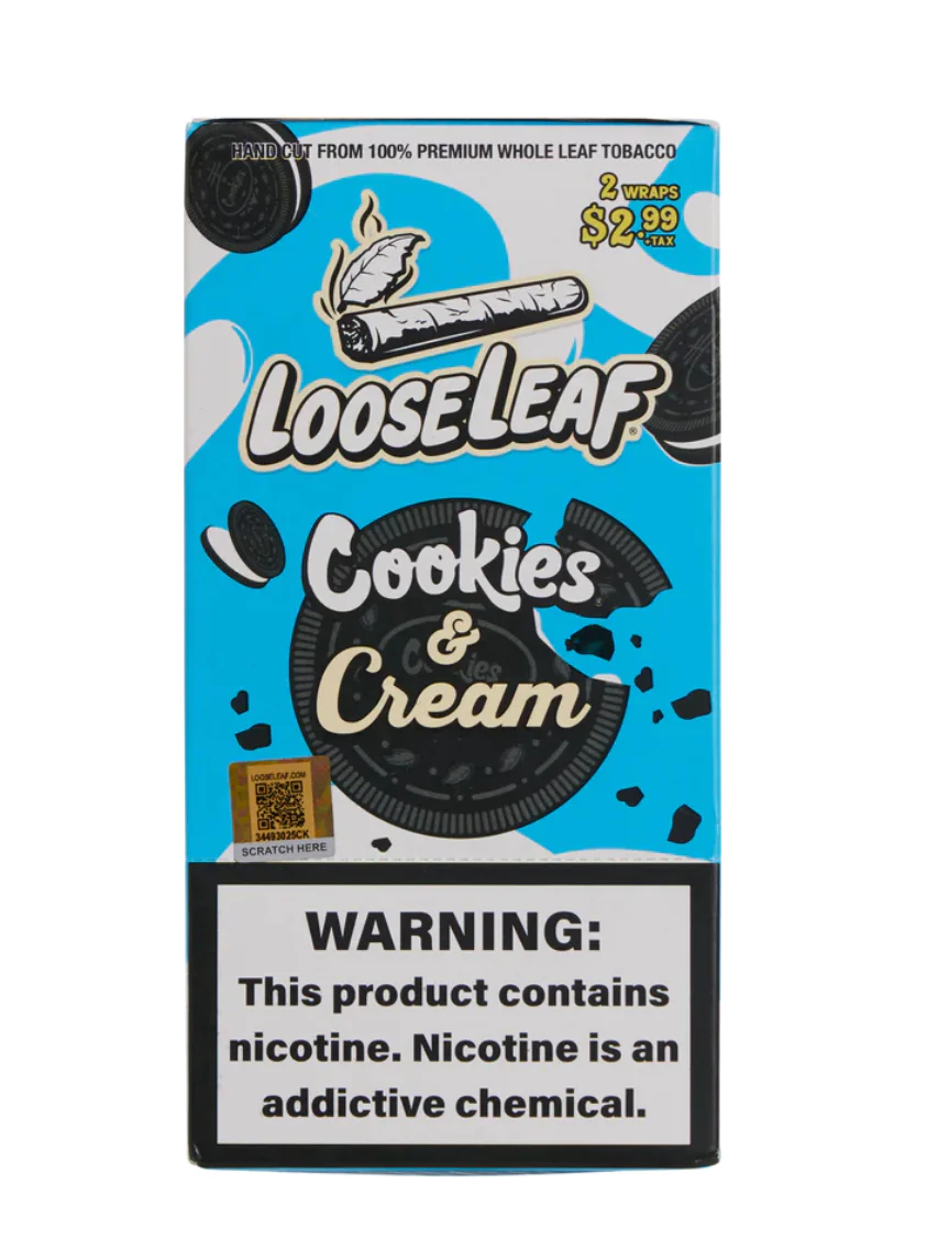 LooseLeaf wraps-Cookies & Cream $2.99/2pk-20